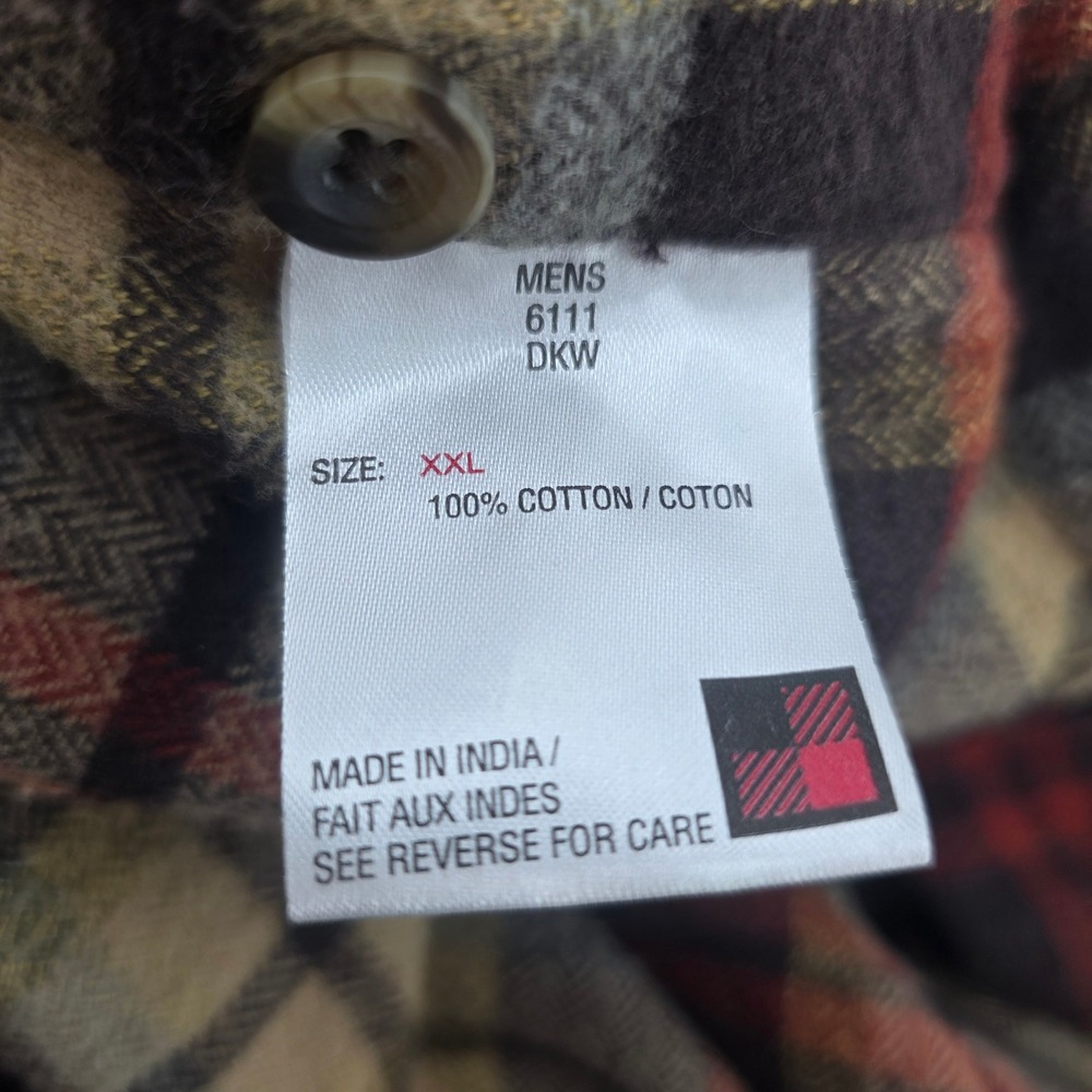 Woolrich Oxbow Bend Flannel 6111 Heavyweight Cotton Men's XXL Button Long Sleeve - Picture 4 of 11